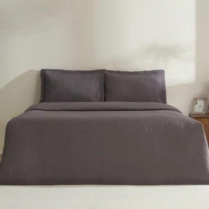 Karaca Home Juno Çift Kişilik Yatak Örtüsü Antrasit