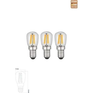 LED Rustik Ampul E14 C7 Ampul 2W 2700K Gün Işığı Erd-69