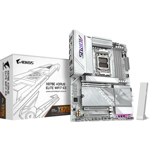 Gıgabyte X870E Aorus Elıte Wıfı7 Ice Atx Anakart, Amd X870E, Ddr5, Am5