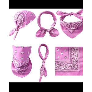 %100 Pamuklu Ekstra Yumuşak Etnik Desenli Bandana