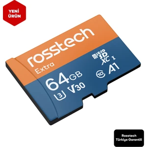 Extra 64GB Micro Sdxc V30 Uhs-3 C10 100MB/SN + Adaptörlü Hafıza Kartı