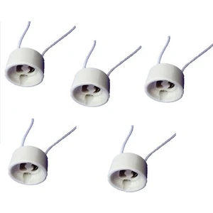 5 Adet GU10 Duy 2A LED Halojen Lamba Duyu 0,75 Mm² Silikon Tel Seramik Duy Bağlantı Duyları 300 W Enerji Sınıfı A