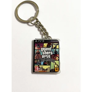 Cosmic Store Gta San Andreas Retro Minyatür Ps3 Oyun Kutusu Anahtarlık