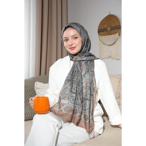 Soft Etnik 0181 Kahverengi Şal