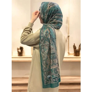 Soft Etnik 0181 Zümrüt Şal