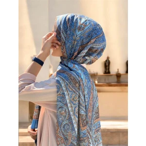 Soft Etnik 0181 Kot Mavi Şal