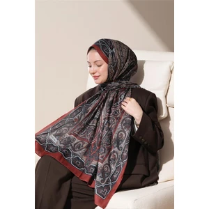 Soft Etnik 0222 Fındık Kabuğu Şal