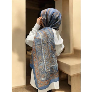 Soft Etnik 0222 Kot Mavi Şal