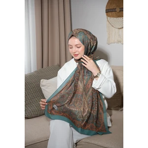 Soft Etnik 0181 Derin Yeşil Şal