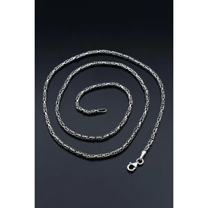 Erkek Gümüş 925 Ayar Kral Kolye Zincir Yuvarlak 2 mm 901688