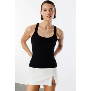 Kadın Fitilli Görünümlü Kalın Askılı Basic Atlet Atlet1