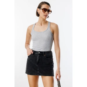 Kadın Fitilli Görünümlü Kalın Askılı Basic Atlet Atlet1