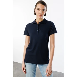 Kadın Basic Polo Yaka Tişört Kadın-Poloyaka