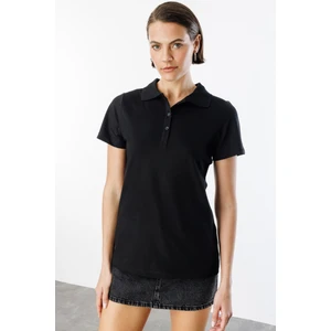 Kadın Basic Polo Yaka Tişört Kadın-Poloyaka