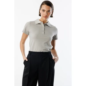 Kadın basic polo yaka tişört kadın-poloyaka