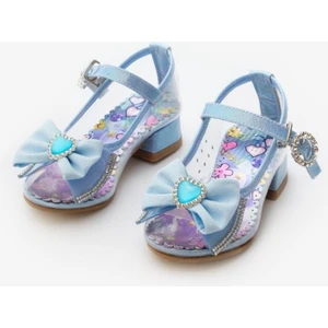 Mavi  Fiyonklu Şeffaf Kız Çocuk Ayakkabı
