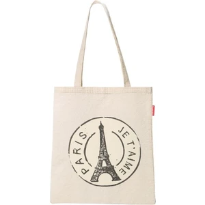 Paris Baskılı Bez Çanta
