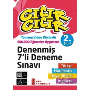Ata Yayıncılık 2. Sınıf Gıcır Gıcır Tüm Dersler Denenmiş 7'li Deneme Sınavı