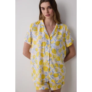 Lemons Chally Gömlek Şort Çok Renkli Pijama Takımı