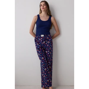 Cherries Pantolon Lacivert Pijama Takımı