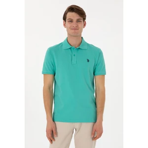 U.S. Polo Assn. Erkek Slim Fit Polo Yaka Mint Basic Tişört 50297984-VR090