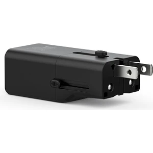 RCG-P07 Çoklu Universal Us/uk/eu/au Uyumlu Şarj Adaptörü 30W Siyah