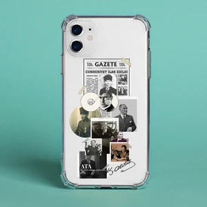 Apple iPhone 11 Uyumlu Atatürk Baskılı Şeffaf Kılıf