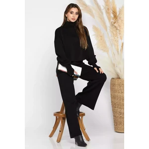 Crop Kazak Pantolon Triko Ikili Takım