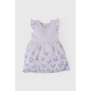 Kız Bebek Çiçekli Kısa Kollu Elbise C0075A525SM