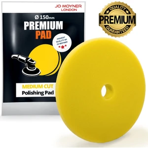 Medium Cut Polisaj Süngeri Pedi Orta Çizik Giderici 150MM Sarı Araç Pasta Cila Pedi Anti Heat Teknolojisi