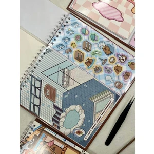 Capybara Gezgin Izometrik Özel Tasarım Sticker Seti ile Görev Tamamlama/çıkartma/kapibara