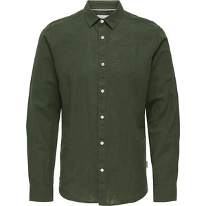Only & Sons Onscaiden Keten ve Pamuk Karışımlı Slim Fit Gömlek Erkek Gömlek 22012321