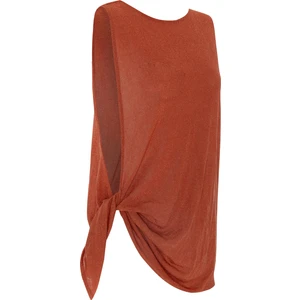 Lurex Simli Kahverengi Tunik