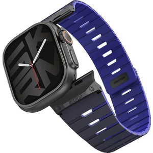 Watch 10 46MM Gemini Serisi Tpu Magnetik Silikon Kordon Lacivert