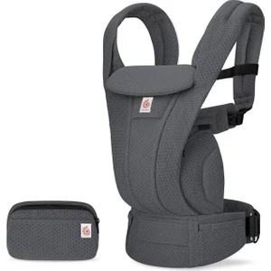 Omni Deluxe Mesh (Graphite Grey) , 4 Farklı Taşıma Pozisyonlu Ergonomik Kanguru , Yeni Doğan ve Küçük Çocuklar Için