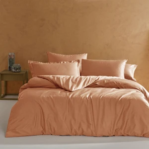 Mix&match Pamuk Saten Tek Kişilik Saten Nevresim Kılıfı Turuncu