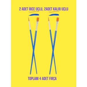 Sharp & Art Resim Fırçası Seti 4'lü, 10'lu, 20'li Ince Uçlu ve Kalın Uçlu Fırça Setleri, Suluboya, Akrilik Boyama Vs.