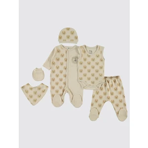 Civil Baby Erkek Bebek 6'lı Zıbın Setleri 0-1 Ay Vizon