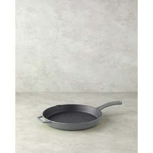 Hecha Demir Döküm Yuvarlak Grill Tava 28X4 cm Gri
