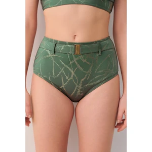 Glace Yüksek Bel Kemerli Bikini Alt