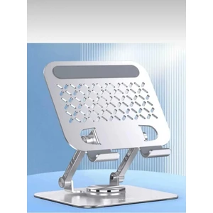 360 Dönen Katlanabilir Telefon Bilgisayar ve Tablet Standı 14 Inçe Kadar Uyumlu Metal