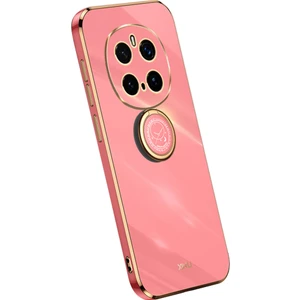 Digital Computer Home XINLI For Honor Magic7 Pro 5G Kılıf Halka Kickstand Elektrokaplama TPU Telefon Kılıfı-Kırmızı (Yurt Dışından)
