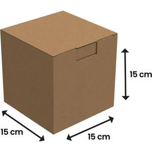 15X15X15 - 25 Adet Kilitli E Ticaret Karton Kargo Kutusu