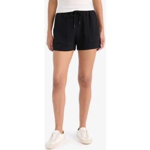 Regular Fit Beli Lastikli Bağcıklı Bermuda Şort D3327AX25SP