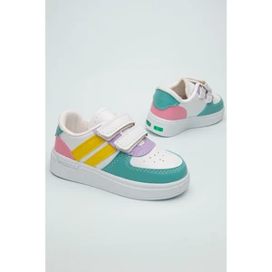 Kids Rahat  Bebek Cırt Cırtlı Işıklı Çocuk Sneaker -Spor Ayakkabı