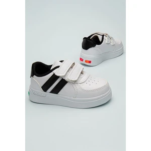 Çocuk Sneaker Cırt Cırtlı Işıklı Tasarım Düz Tabanlı Erkek Ayakkabı