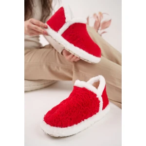 Kadın Hafif Pofuduk Panduf Ses Yapmaz Kalın Taban Ev Ayakkabısı