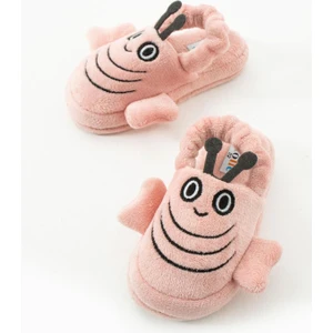 Arı Figürlü Çocuk ve Bebek Panduf Kaydırmaz Taban Ev Ayakkabısı