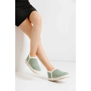 Kadın Hafif Pofuduk Panduf Ses Yapmaz Kalın Taban Ev Ayakkabısı