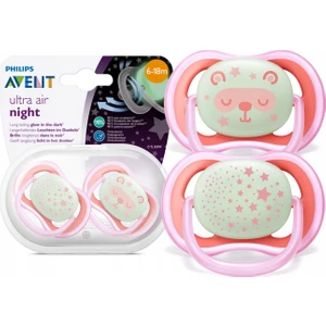 Philips Avent SCF376/22 Ultra Air Night Karanlıkta Parlar Gece Emziği 6-18 ay Kız